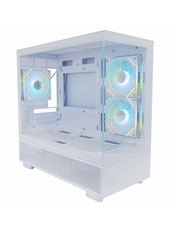 Корпус 1stPlayer Mi5-WH-2FC7R-W-1FC7-W Mini-Tower White