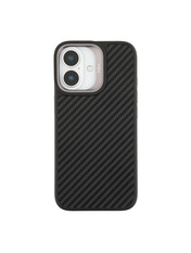 Чохол Kajsa Glamorous Collection Straw Mat Pattern with MagSafe для Apple iPhone 17 Black Black (6937820514)