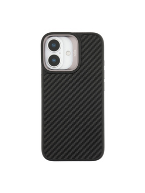Чохол Kajsa Glamorous Collection Straw Mat Pattern with MagSafe для Apple iPhone 17 Black (6937820514)