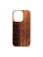 Чохол Harder Glamorous Croco  для Apple iPhone 15 Pro Max Magma