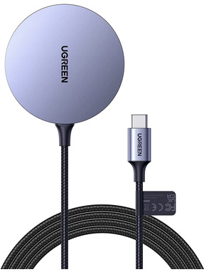 Бездротовий зарядний пристрій Ugreen CD245 15 Grey  30233