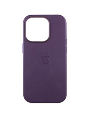 Чохол Leather Case with MagSafe and Animation для Apple iPhone 15 Pro Dark Purple