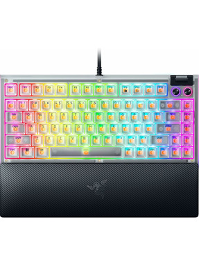 Клавіатура Razer BlackWidow V4 75 83key Orange Gen-3 (RZ03-05003500-R3M1) Phantom White