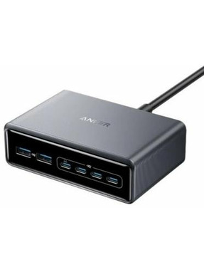 Мережевий зарядний пристрій Anker GaNPrime Charger (2 USB-A + 4 USB-C) 200W Black