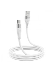 Кабель синхронізації Proove Soft Silicone USB to Type-C 12W 1m White (CCSO20001202)