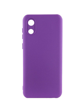 Чохол Silicone Cover Lakshmi Full Camera (A) для Samsung Galaxy A03 Core A032 Purple (6928574103)