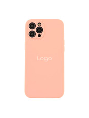 Чохол Silicone Case Full Size with Frame для Apple iPhone 12 Pro Grapefruit Grapefruit (6935821047)