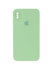 Чохол Silicone Case Square Full Camera для Apple iPhone X/XS Mint