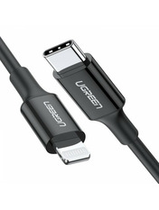 Кабель синхронізації Ugreen  US171Type-C to Lightning Black 1 18W 1m Black (60751)