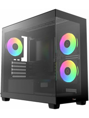 Корпус Ocypus Gamma C52 ARGB Tempered Glass Mini-Tower Black (GAMMA-C52-BKD300XX-GL)