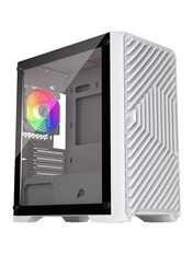 Корпус 1stPlayer T5-WH-4F1-W Midi-Tower White
