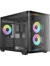 Корпус Ocypus Iota C50 Curve ARGB Без БЖ Mini-Tower Mini-Tower Black (IOTA-C50-BKD300CD-GL)