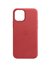 Чохол Leather Leather Case with MagSafe для Apple iPhone 13 Crimson