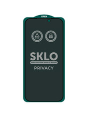 Захисне скло SKLO Privacy для Apple iPhone 17 Pro антишпигун