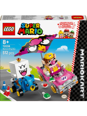 Lego Super Mario Mario Kart – Wario та King Boo 512 деталей (72038)