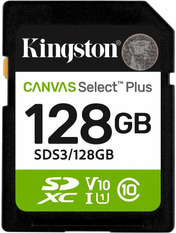 Карта пам'яті Kingston Canvas Select Plus 128 ГБ Ні Class 10 UHS-I SD 128GB Class 10 UHS-I