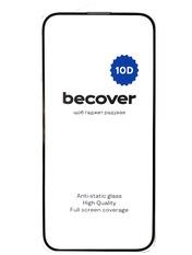 Захисне скло BeCover 10D для Apple iPhone 16 Plus Black глянсове (712322)