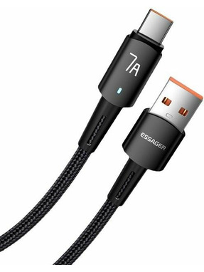 Кабель синхронізації Essager Sunset USB to Type-C 100W 1m Black (EXC7A-CG01-P)