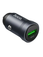 Автомобільний зарядний пристрій Hoco Z62 Energy 18W 1 USB-A Metal Gray (6942007662437)