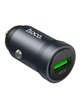 Автомобільний зарядний пристрій Hoco Z62 Energy 18W 1 USB-A Metal Gray (6942007662437)