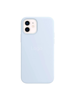 Чохол Silicone Case with MagSafe для Apple iPhone 12/12 Pro Cloud Blue (6948102357)