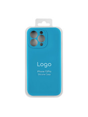 Чохол Silicone Case Full Size with Frame для Apple iPhone 13 Pro Blue Blue (6981742053)