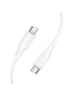 Кабель синхронізації Hoco X124 Bien Type-C to Type-C 60W 1m White