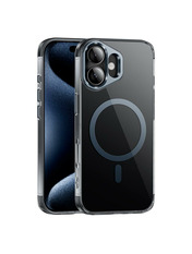Чохол Hoco Magnetic Protective для Apple iPhone 16 Transparent Black Transparent Black (6918472053)