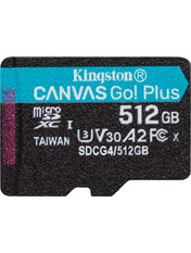 Карта пам'яті Kingston Canvas Go Plus UHS-I U3 microSDXC 512GB UHS-I U3 Ні 512 ГБ
