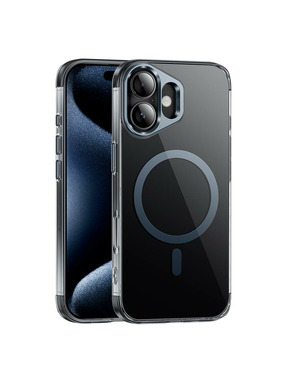 Чохол Hoco Magnetic Protective для Apple iPhone 16 Transparent Black (6918472053)