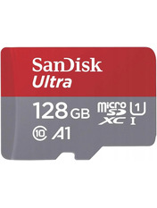 Карта пам'яті SanDisk Ultra 128 ГБ Class 10 UHS-I Так microSDXC 128GB Class 10 UHS-I + SD-adapter (SDSQUAB-128G-GN6IA)