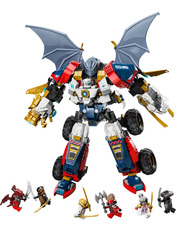 Lego Ninjago 4 в 1 Ультраоб'єднувальний робот Зейна 1187 деталей (71834) Конструктори