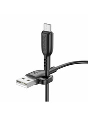 Кабель синхронізації Borofone  BX91USB to microUSB Black 12W 1m Black