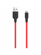 Кабель синхронізації Hoco X21 Plus Silicone USB to Lightning Black/Red 1 1m Black/Red