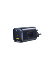 Мережевий зарядний пристрій Baseus PicoGo AE11 1 USB-A + 2 USB-C Cosmic Black 100 Відсутній (1 USB-A + 2 USB-C) 100W Cosmic Black (E0121400)