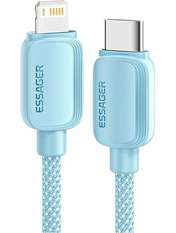 Кабель синхронізації Essager Breeze Type-C to Lightning Ні Blue 2 20W 2m Blue (EXCTL-WLA03-P)