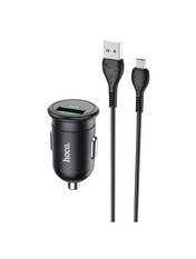 Автомобільний зарядний пристрій Hoco Z43 Mighty 18W Grey MicroUSB 1 USB-A +кабель MicroUSB Grey 1 USB-A