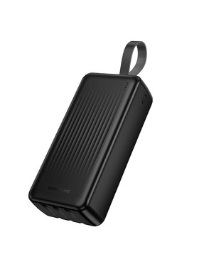 Павербанк Borofone BJ79B Clever with 3 cables 1xUSB-C + 1xUSB-A 10W 30000mAh Black