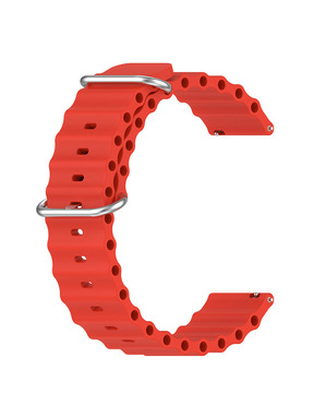 BeCover Wave Style (22mm) Huawei Watch GT 5 (46mm) Red