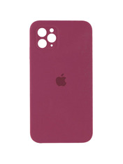 Чохол Silicone Case Square Full Camera для Apple iPhone 11 Pro Max Marsala