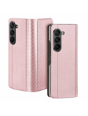 Чохол Dux Ducis з кишенею для візитівки для Samsung Fold 5 Pink