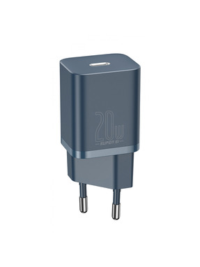 Мережевий зарядний пристрій Baseus Super Si (1 USB-C) 20W Blue (CCSUP-B03)