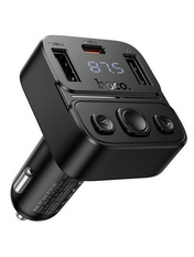 Автомобільний трансмітер Hoco E87 Delta 35W (1 USB-A + 1 USB-C) Black