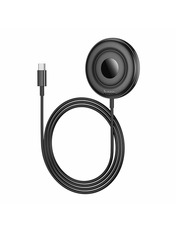 Мережевий зарядний пристрій Hoco CW61 Magnetic (1 USB-C) 15W Black