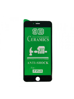 Захисне скло Ceramic для Apple iPhone 6 Plus/6S Plus Black глянсове