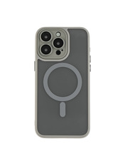 Чохол Magnetic Matte Camera Lens with Magsafe для Apple iPhone 15 Pro Max Grey Grey (6935728104)