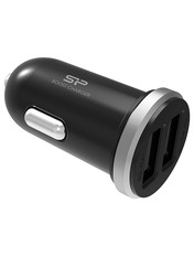 Автомобільний зарядний пристрій Silicon Power CC102 10,5W 2 USB-A Black (SP2A1ASYCC102P0K)