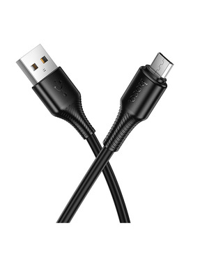 Кабель синхронізації Hoco X120 USB to microUSB 12W 1m Black