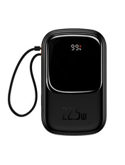 Павербанк Baseus Qpow Pro Digital Display 1xUSB-C + 1xUSB-A 22.5 20000 Black 22,5W 20000mAh Black (P10021706111-01)