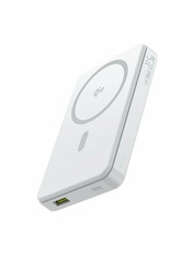 Павербанк Baseus Airpow Ⅱ Qi2 Magnetic 1xUSB-C + 1xUSB-A Moon White 22,5W 10000mAh Moon White (P10080000213-00)